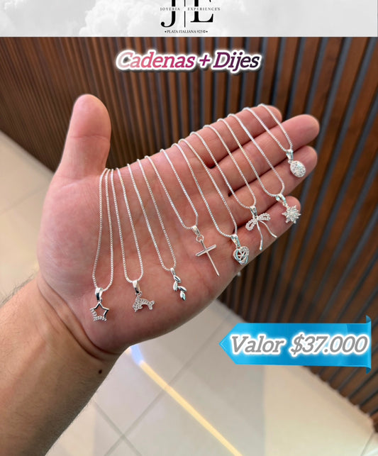 Cadenas + Dije femenino