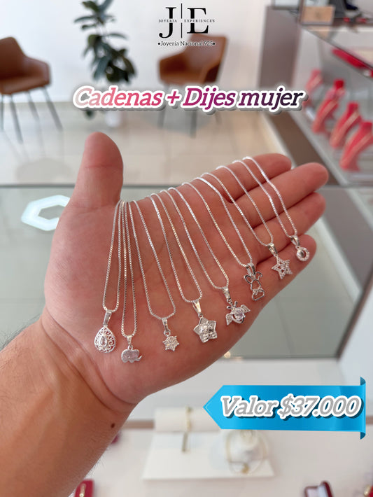 Cadenas + Dijes Mujer
