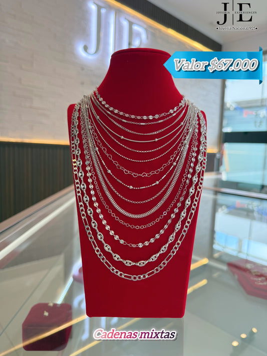Lote mixto cadenas hombre y mujer