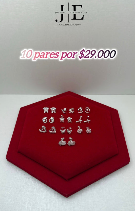 Aritos pegados