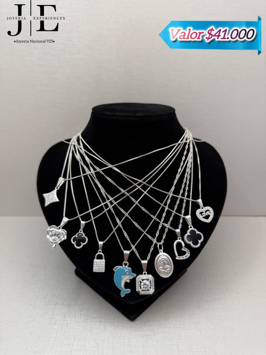 Lote cadenas con dijes