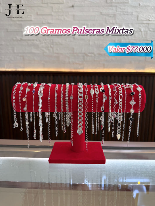 100 gramos pulseras mixtas